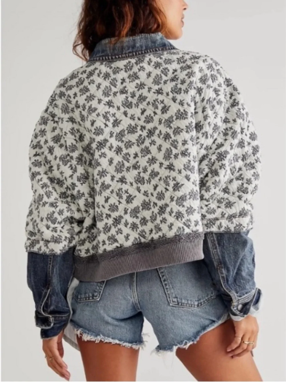 FREE PEOPLE DITSY DENIM JACKET - Picture 2 of 11
